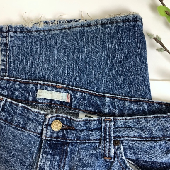 LEVI'S 515 Boot Cut Blue Jeans Size 16S (Short) - Picture 4 of 13